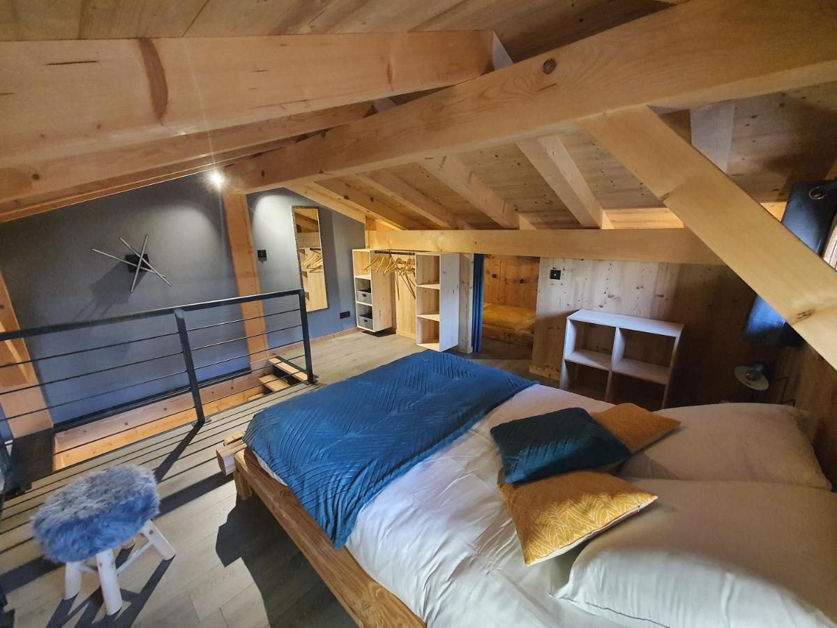Chalet cosy et moderne vue montagnes Seytroux Extérieur photo