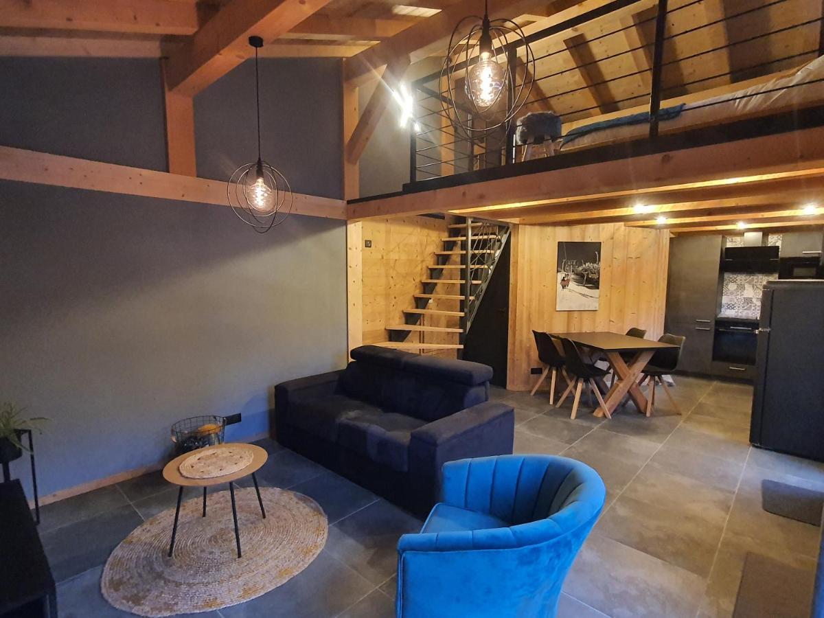 Chalet cosy et moderne vue montagnes Seytroux Extérieur photo