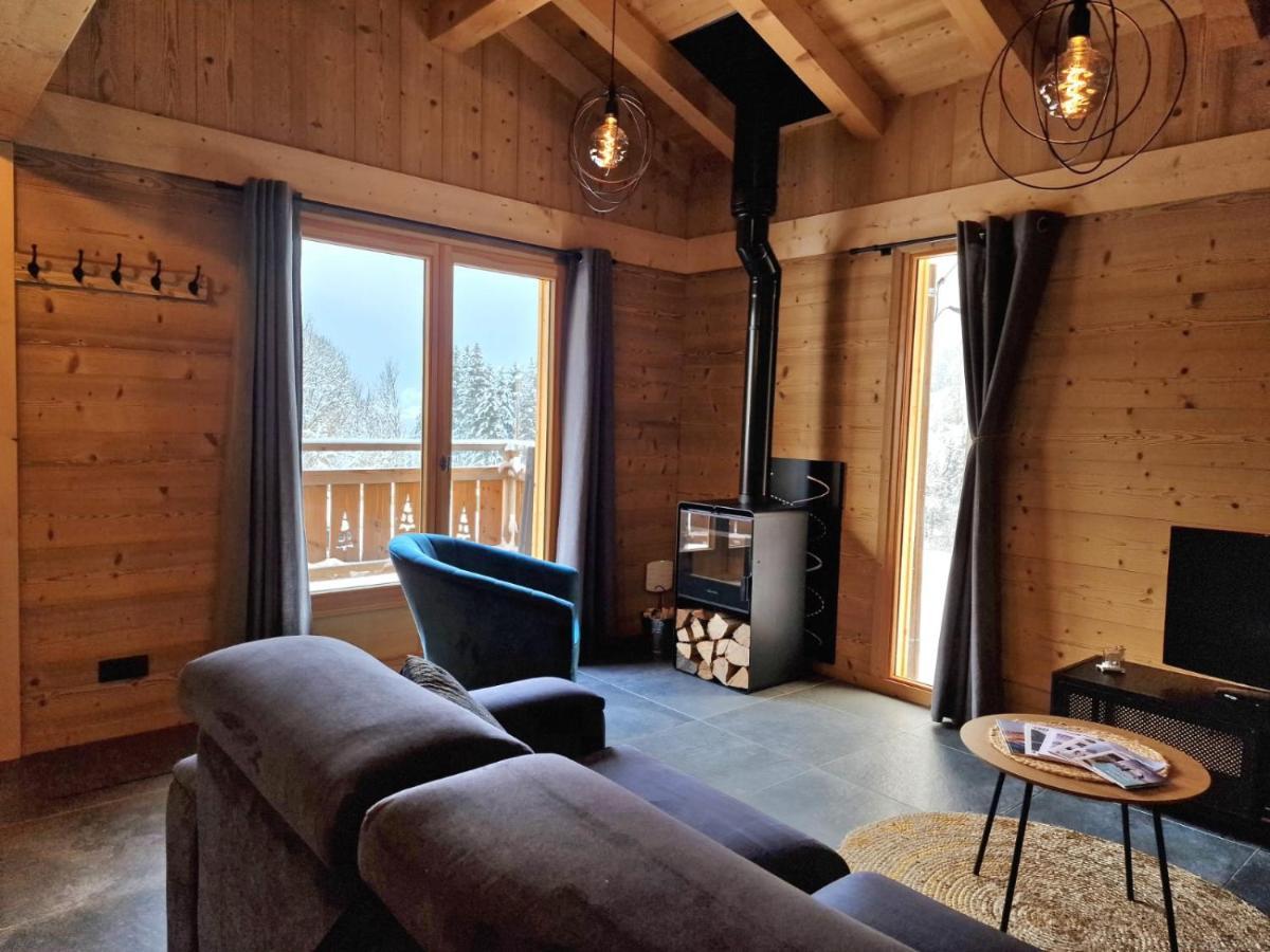 Chalet cosy et moderne vue montagnes Seytroux Extérieur photo